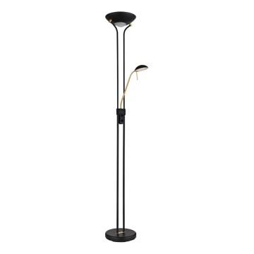 Globo - Lampadaire LED dimmable LED/20W/230V + LED/5,5W 3000K noir/or doré