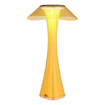 Globo - Lampe de bureau rechargeable à LED à intensité variable, 2,5 W/3,7 V, 1200 mAh, 2700/4500/6500 K, dorée