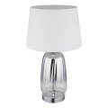 Globo - Lampe de table 1xE27/40W/230V blanche/argentée