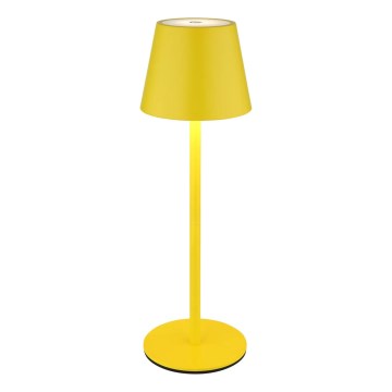 Globo - Lampe de table d'extérieur LED tactile et dimmable, rechargeable 3 en 1 LED/3W/5V 3000/4000/5000K IP54 1800 mAh jaune