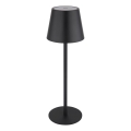Globo - Lampe de table d'extérieur rechargeable tactile et à intensité réglable 3 en 1 LED/3W/5V 3000/4000/5000K IP54 1800 mAh noire