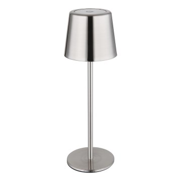 Globo - Lampe de table rechargeable tactile à intensité variable LED/2W/3,7V 3000/4000/6000K 2200 mAh chrome brillant