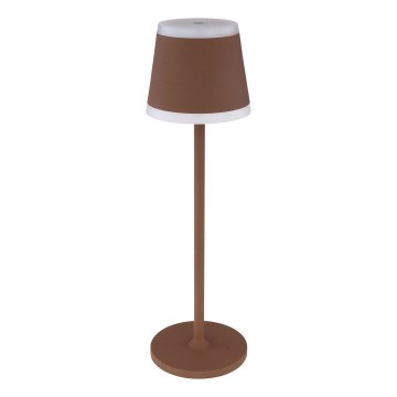 Globo - Lampe de table tactile rechargeable et à intensité variable LED/4,6W/3,7V 3000K 1800mAh marron IP54