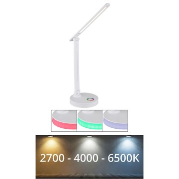 Globo - Lampe de table tactile RGBW à intensité variable LED/5W/230V + LED/2W 2700K/4000K/6500K blanc