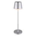 Globo - Lampe solaire LED/0,6W/3V 3000K IP44 chrome mat
