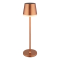 Globo - Lampe solaire LED/0,6W/3V 3000K IP44 cuivre
