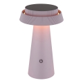 Globo - Lampe solaire tactile à intensité variable LED/4W/3,7W IP54 rose