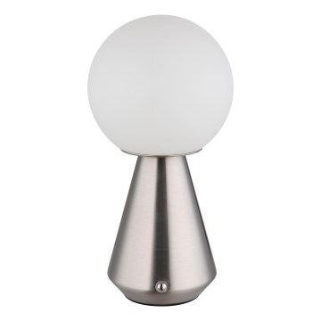 Globo - Lampe tactile d'extérieur à intensité variable LED/1,5W/5V 3000/4500/6500K 1800 mAh IP41 chrome mat