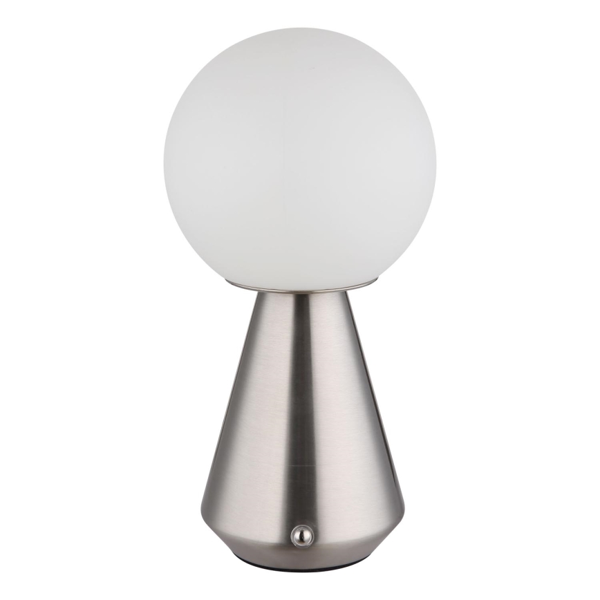 Globo - Lampe tactile d'extérieur à intensité variable LED/1,5W/5V 3000/4500/6500K 1800 mAh IP41 chrome mat