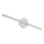 Globo - LED Badkamer spiegelverlichting LED/10W/230V 60,8 cm IP44 glanzend chroom