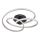 Globo - LED Bevestigde Hanglamp LED/40W/230V 3000K mat chroom/zwart