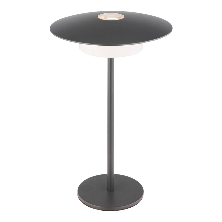 Globo - LED Buiten oplaadbaar aanraken tafellamp LED/3W/3,7V 1800/2700/3000K IP44 1800 mAh grijs