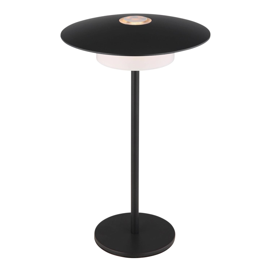 Globo - LED Buiten oplaadbaar aanraken tafellamp LED/3W/3,7V 1800/2700/3000K IP44 1800 mAh zwart
