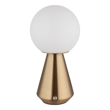 Globo - LED Dimbaar aanraken buitenshuis tafellamp LED/1,5W/5V 3000/4500/6500K 1800 mAh IP41 koper