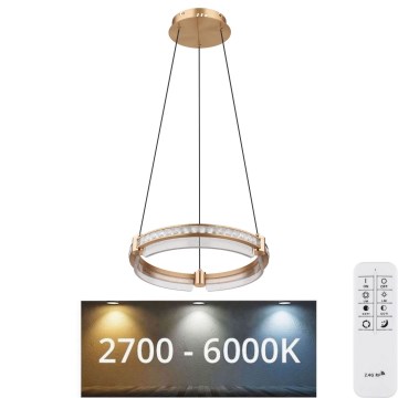 Globo - LED Dimbaar kristal Hanglamp aan een touw LED/36W/230V 2700K-6000K + afstandsbediening
