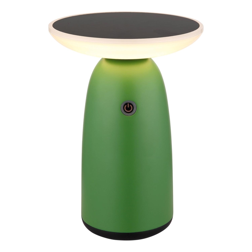 Globo - LED Dimbaar zonne- aanraken lamp LED/10W/3,7V IP54 groen