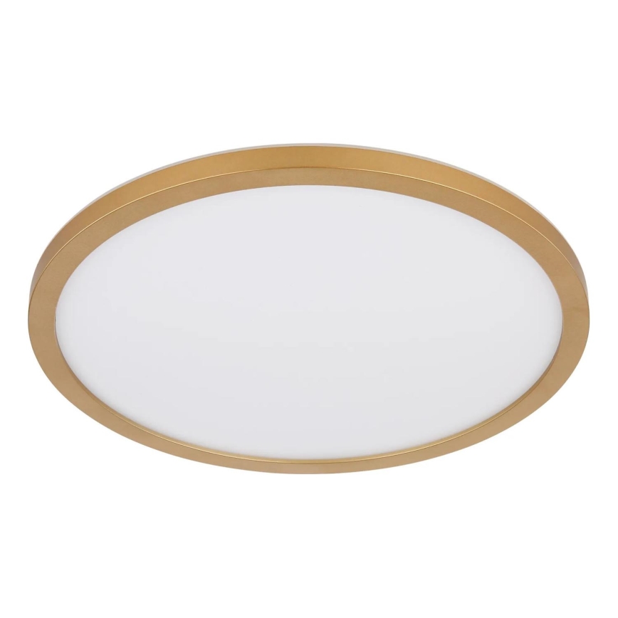 Globo - LED Dimbare badkamer plafondverlichting LED/24W/230V 3000K IP44 diameter 42 cm messing