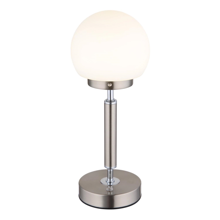 Globo - LED Dimbare oplaadbare touch tafellamp LED/2,5W/5V 1800mAh 2700/4000/6500K mat chroom