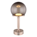 Globo - LED Dimbare oplaadbare touch tafellamp LED/2,5W/5V 1800mAh 2700/4000/6500K Roségoud