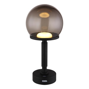 Globo - LED Dimbare oplaadbare touch tafellamp LED/2,5W/5V 1800mAh 2700/4000/6500K zwart