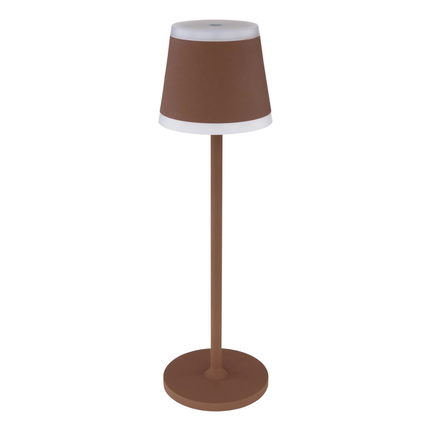 Globo - LED Dimbare oplaadbare touch tafellamp LED/4,6W/3,7V 3000K 1800mAh bruin IP54