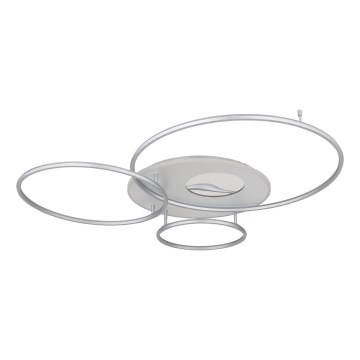 Globo - LED Dimbare plafondlamp LED/70W/230V 2700-6500K Wi-Fi Tuya mat chroom + afstandsbediening