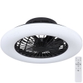 Globo - LED dimbare plafondlamp met ventilator LED/30W/230V 3000-6500K + afstandsbediening