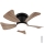 Globo - LED dimbare plafondventilator LED/10W/230V 3000-6500K bruin + afstandsbediening