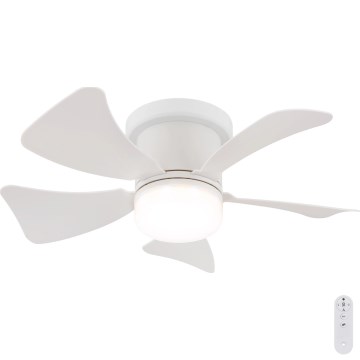 Globo - LED dimbare plafondventilator LED/10W/230V 3000-6500K wit + afstandsbediening