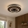 Globo - LED-dimbare plafondventilator LED/36W/230V 2700-6000K zwart + afstandsbediening