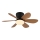 Globo - LED-dimbare plafondventilator LED/5W/230V 2700-6500K bruin + afstandsbediening