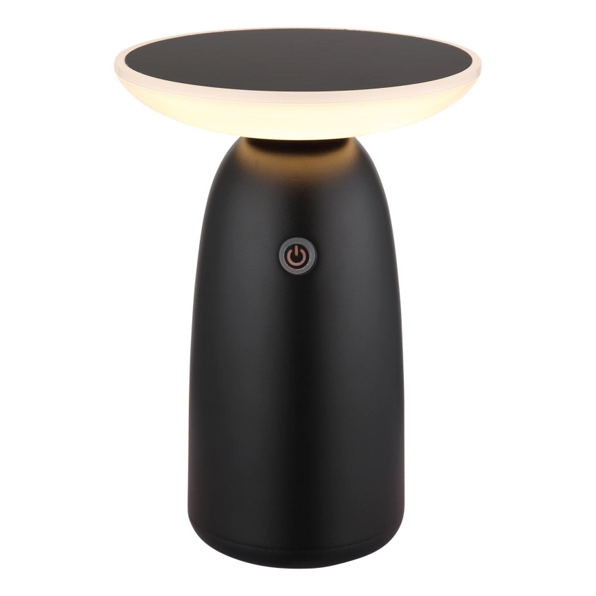 Globo - LED dimbare solar touchlamp LED/10W/3,7V IP54 3600 mAh zwart