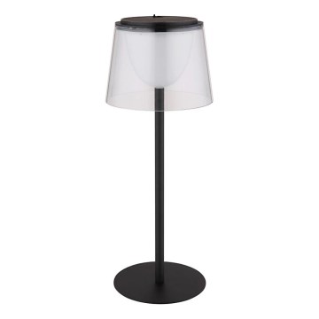 Globo - LED dimbare touch buiten tafellamp LED/1,8W/5V IP44 1800 mAh zwart/helder
