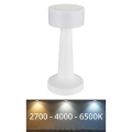 Globo - LED dimbare touch tafellamp LED/1W/3,7V 2700K/4000K/6500K 800 mAh USB wit
