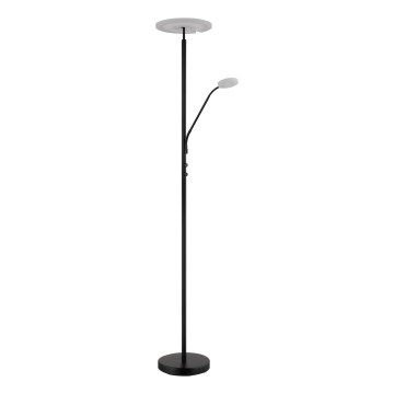 Globo - LED dimbare vloerlamp LED/28W/230V + LED/5W 3000K zwart