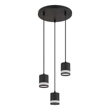 Globo - LED Hanglamp aan een koord 3xGX53/7W/230V 3000K zwart