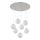 Globo - LED Hanglamp aan een koord 7xG9/3,5W/230V wit