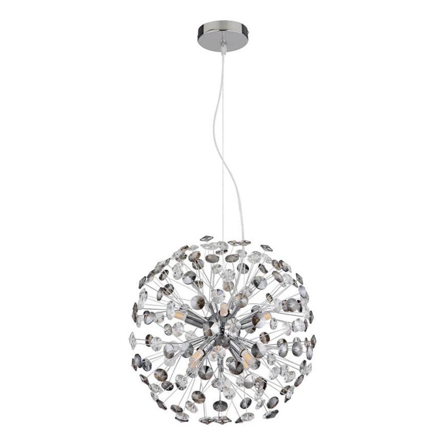 Globo - LED-hanglamp aan kabel 8xG9/3,5W/230V glanzend chroom