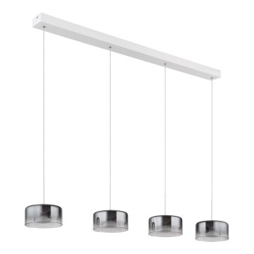 Globo - LED-hanglamp aan kabel LED/24W/230V wit/rookglas