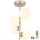 Globo - LED Hanglamp met vaste pendel 4xG9/3W/230V mat chroom
