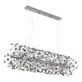Globo - LED-kroonluchter aan stalen kabel 12xG9/3,5W/230V glanzend chroom
