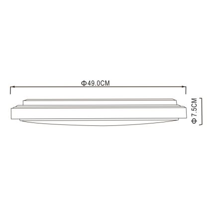 Globo - LED Plafondlamp LED/32W/230V 3000/4000/6000K diameter 49 cm