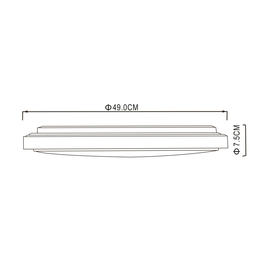Globo - LED Plafondlamp LED/32W/230V 3000/4000/6000K diameter 49 cm