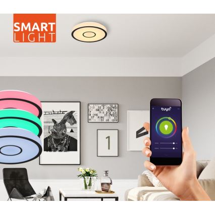Globo - LED RGB dimbare badkamerlamp LED/30W/230V IP44 Wi-Fi Tuya + afstandsbediening