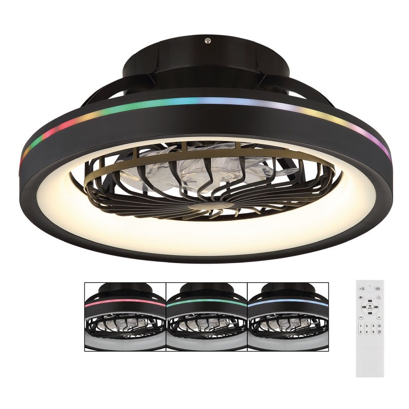 Globo - LED RGB Dimbaar plafond ventilator LED/40W/230V 2700-6500K + afstandsbediening