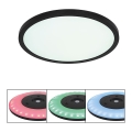 Globo - LED RGB Dimbare badkamer plafondlamp LED/18W/230V 3000-6000K + afstandsbediening IP44 zwart