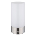 Globo - LED RGBW Dimbaar aanraken buitenshuis tafellamp LED/1,8W/5V 1500 mAh IP44 mat chroom
