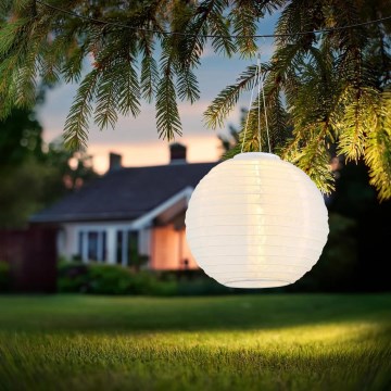 Globo - LED Solar hanglamp LED/0,5W/3V IP44 wit
