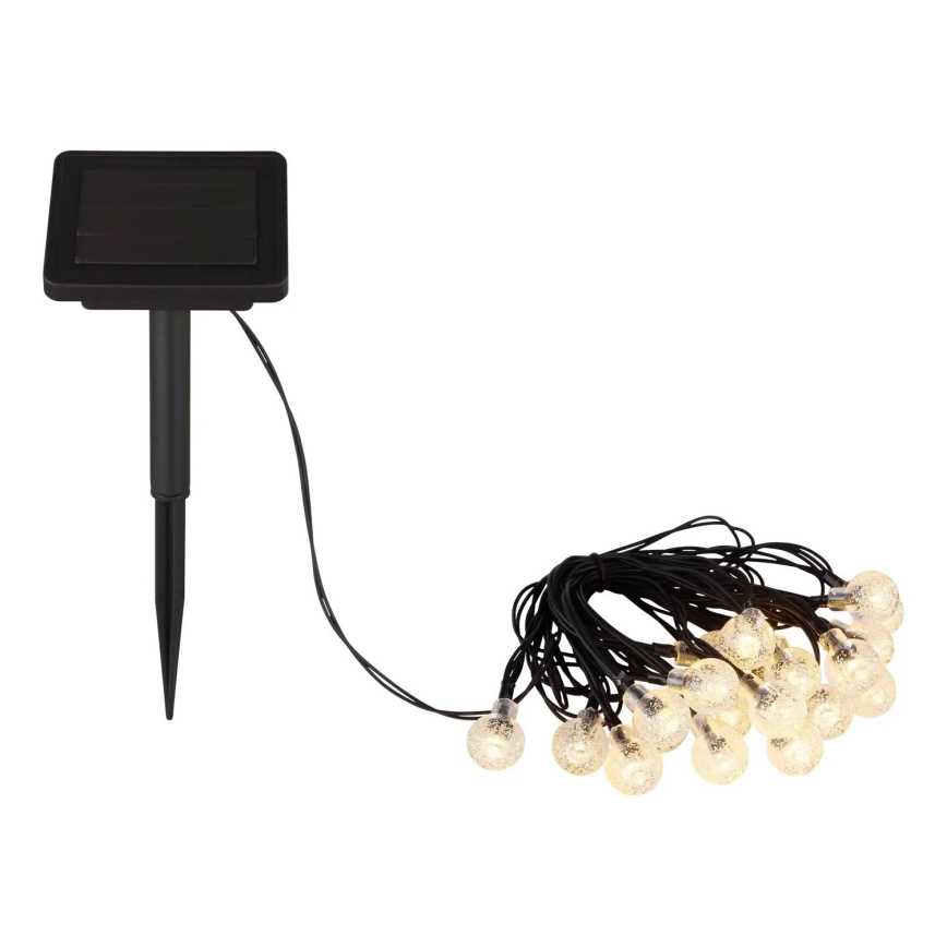 Globo - LED Solar ketting 20xLED/0,06W/3,2V 285 cm IP44 600 mAh