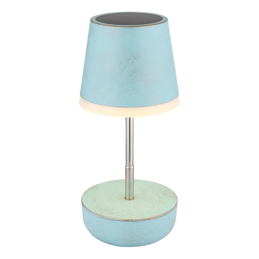 Globo - LED Solar lamp 10xLED/0,06W/3V IP44 800 mAh blauw